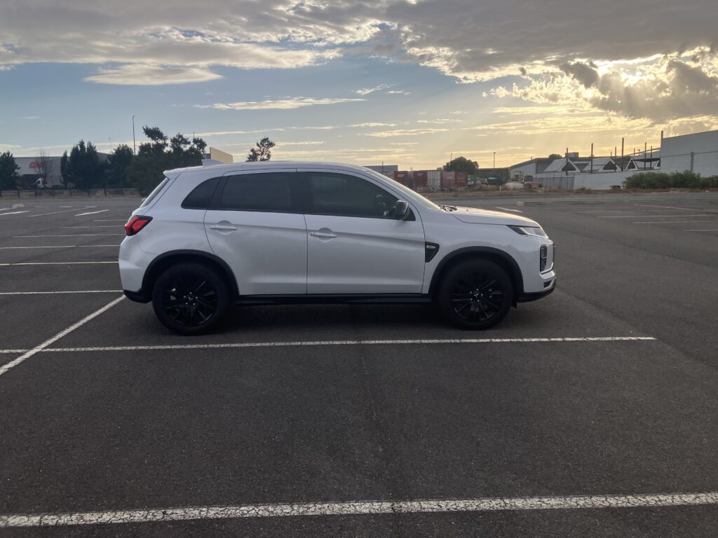 White learner driver car parked in a Ballarat car park